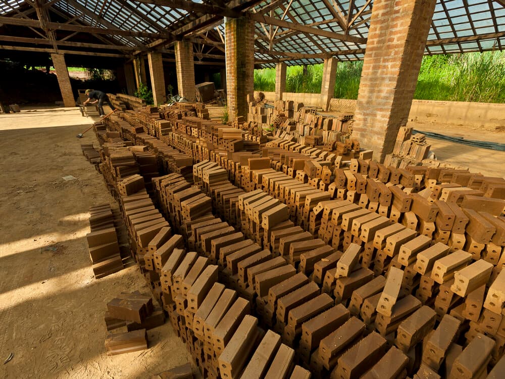 Sweet water clay brick manufacturing at Shubham Bricks Alwar plants